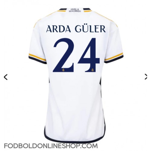 Real Madrid Arda Guler #24 Hjemmebanetrøje Dame 2023-24 Kortærmet